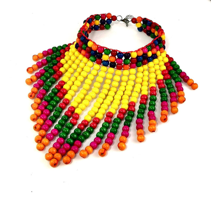 Naka Wooden beads necklace - Trufacebygrace