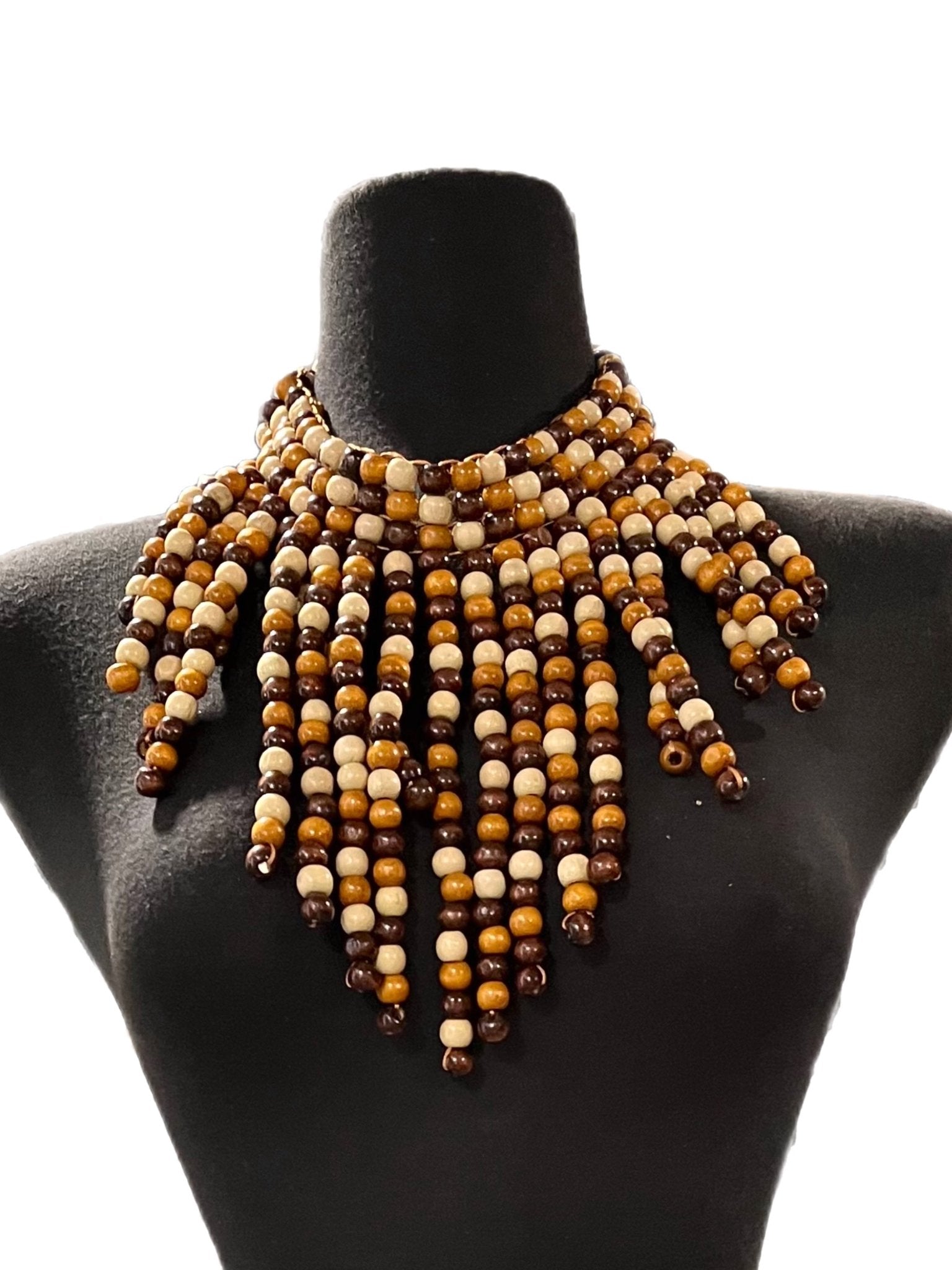 アクセサリー NakaHiro naka-wooden-beads-necklace-