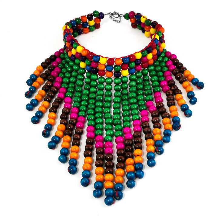 Naka Wooden beads necklace - Trufacebygrace