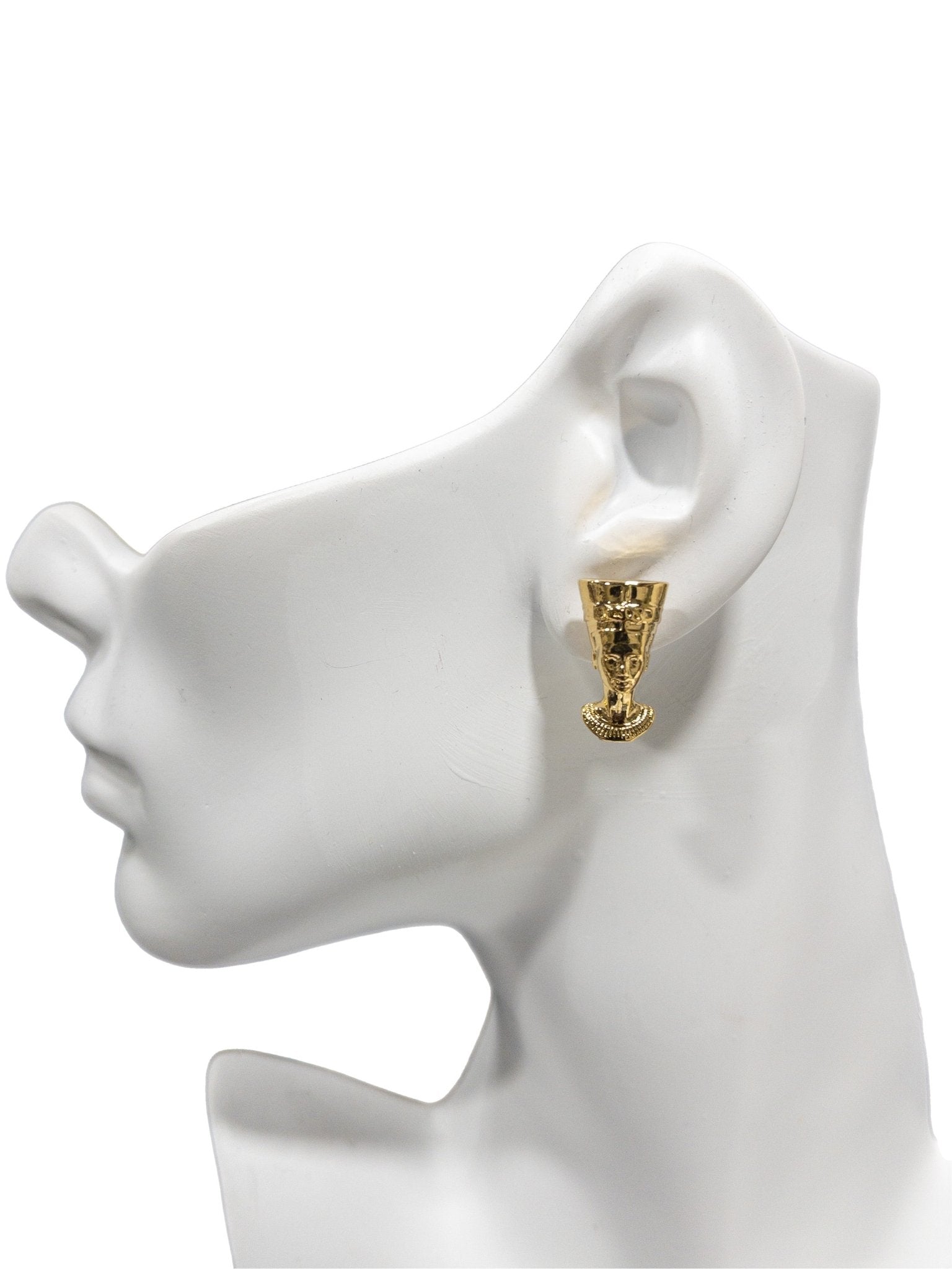 Nefertiti Head Necklace/ Earrings set - Trufacebygrace