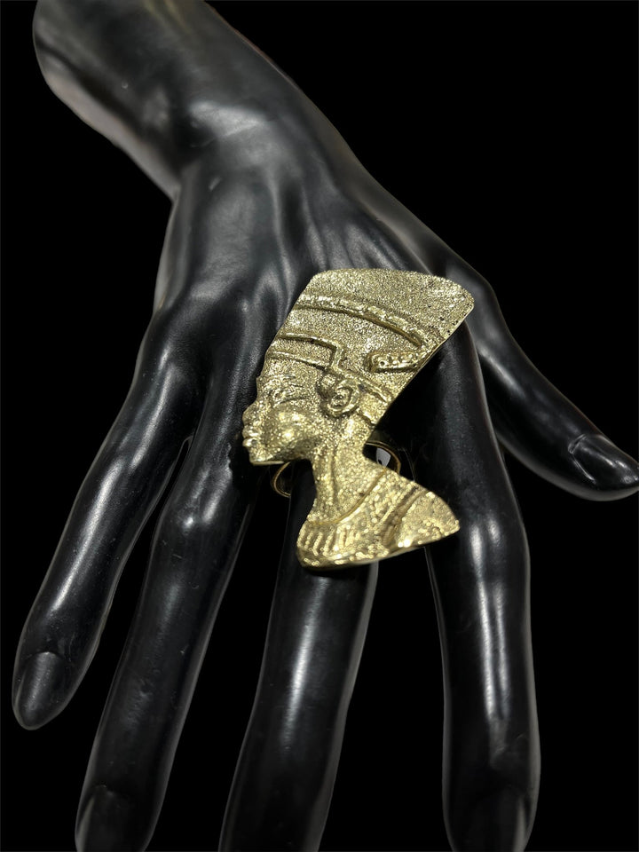 Nefertiti oversized Brass Ring - Trufacebygrace