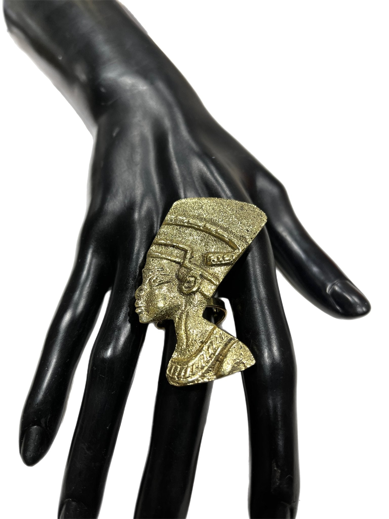 Nefertiti oversized Brass Ring - Trufacebygrace