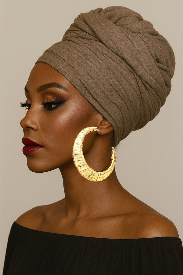Nia Grande Wire Wrapped Hoop Earrings - Trufacebygrace