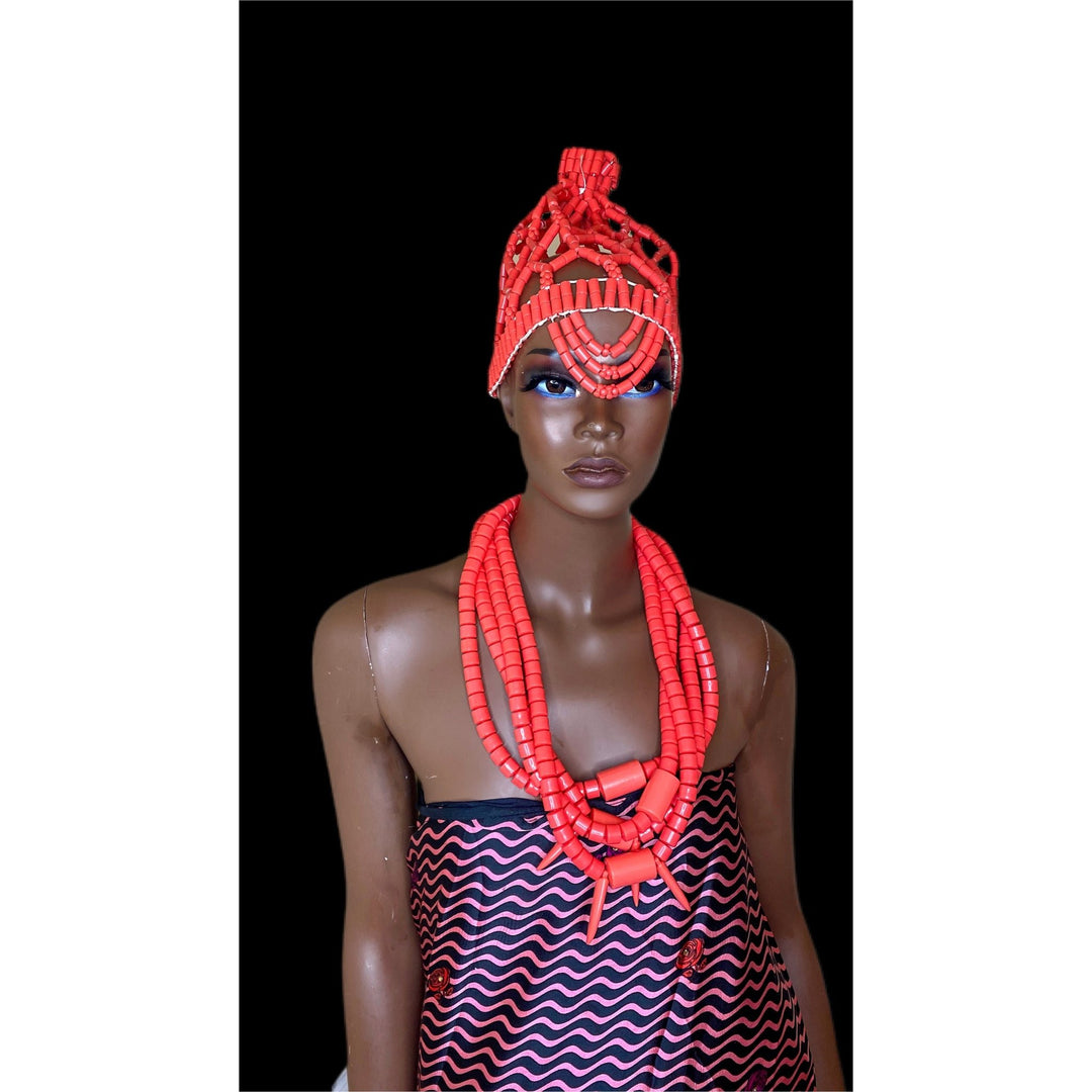 Nigerian Igbo Wedding Headpiece - Trufacebygrace