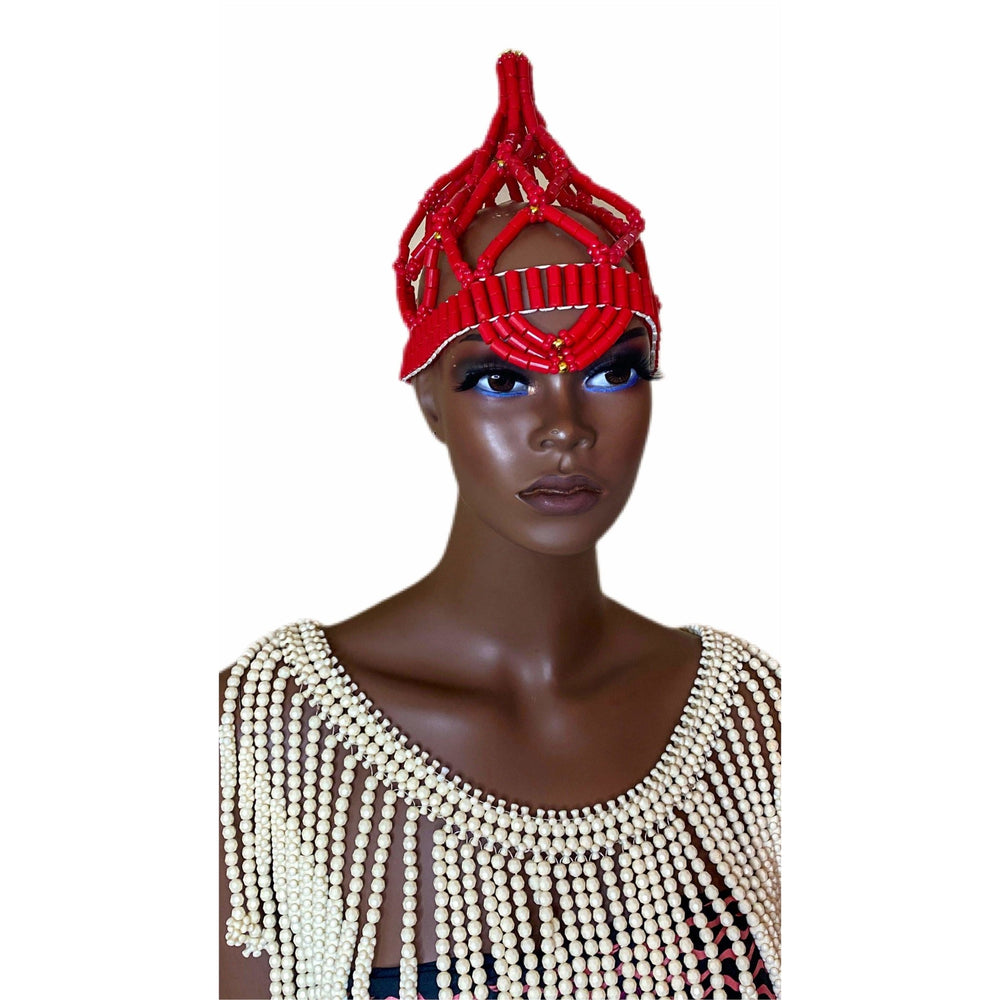 Nigerian Igbo Wedding Headpiece - Trufacebygrace