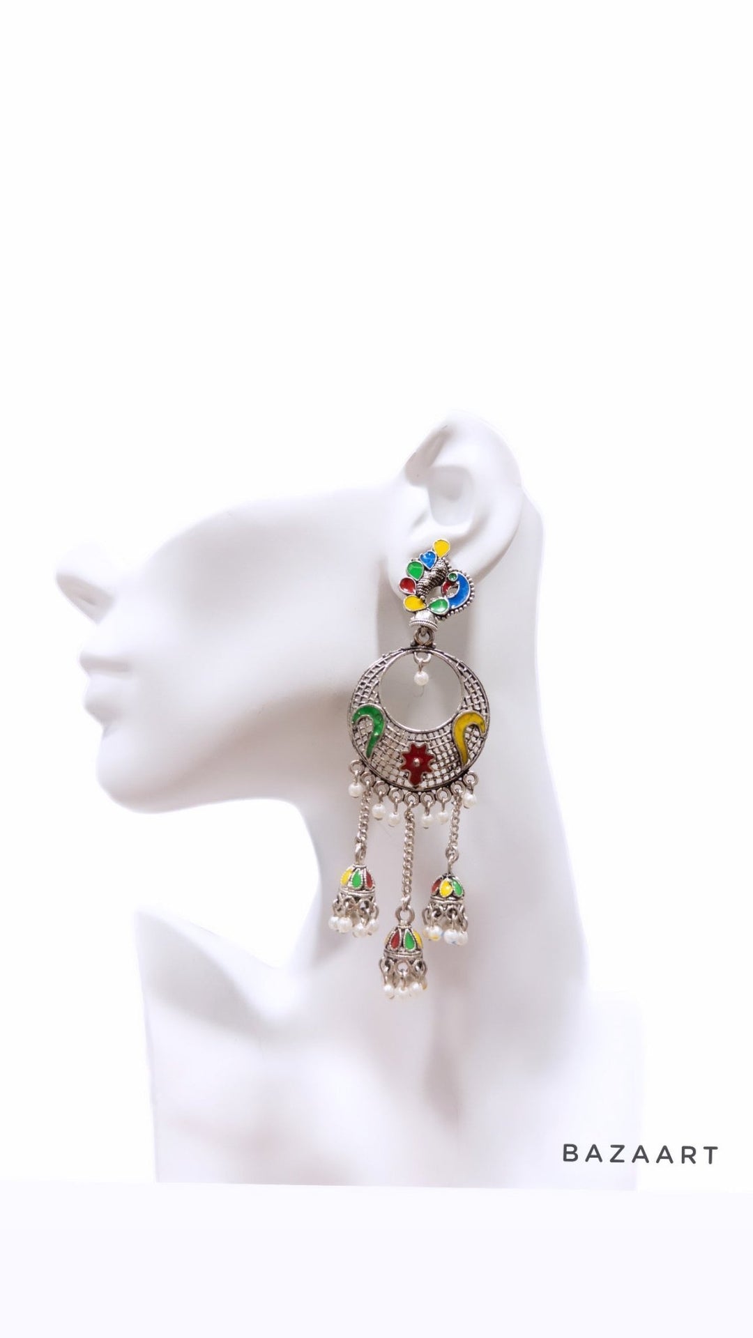 Nizami Grandeur Polki Jhumka Earrings - Trufacebygrace