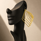 Nkyinkyim Spiral Frame Earrings - Trufacebygrace