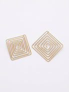 Nkyinkyim Spiral Frame Earrings - Trufacebygrace