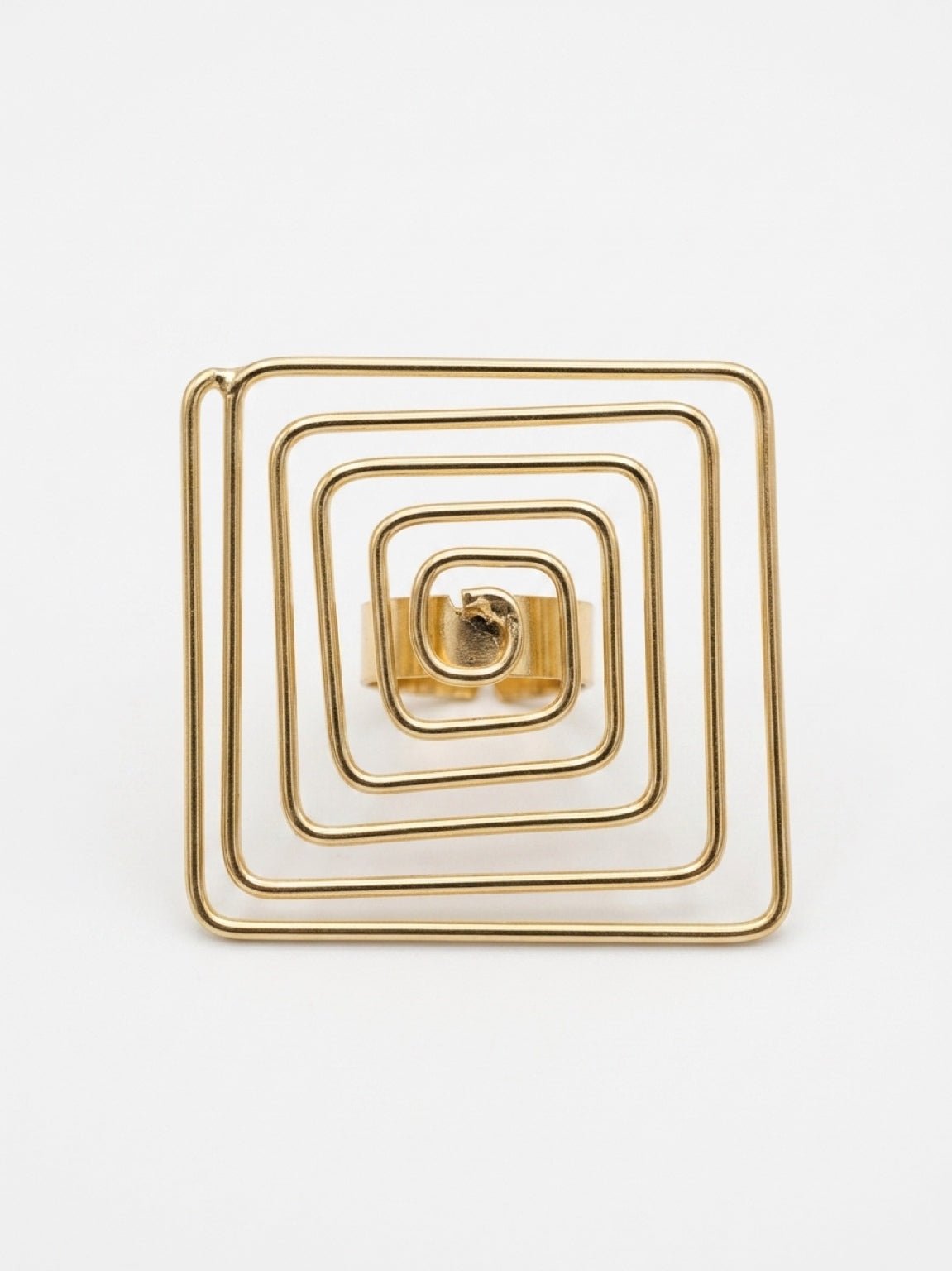 Nkyinkyim Spiral Frame Ring - Trufacebygrace