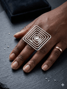 Nkyinkyim Spiral Frame Ring - Trufacebygrace