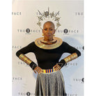 Nnengi Brass Statement Geometric Rings - Trufacebygrace