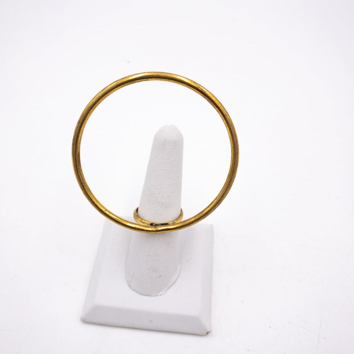 Nnengi Brass Statement Geometric Rings - Trufacebygrace