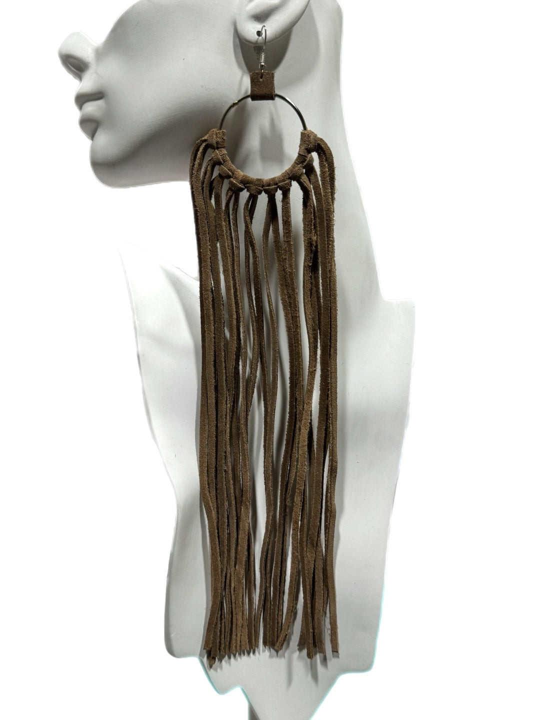 Nomad Spirit Leather Fringe Earrings - Trufacebygrace