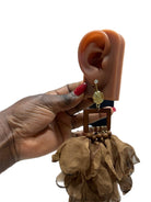 Nonso Square top flower petal earrings - Trufacebygrace