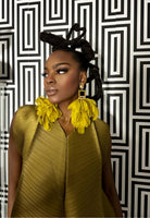 Nonso Square top flower petal earrings - Trufacebygrace