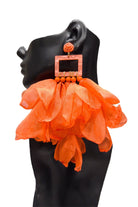 Nonso Square top flower petal earrings - Trufacebygrace