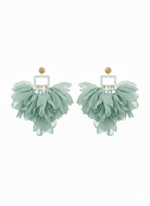 Nonso Square top flower petal earrings - Trufacebygrace