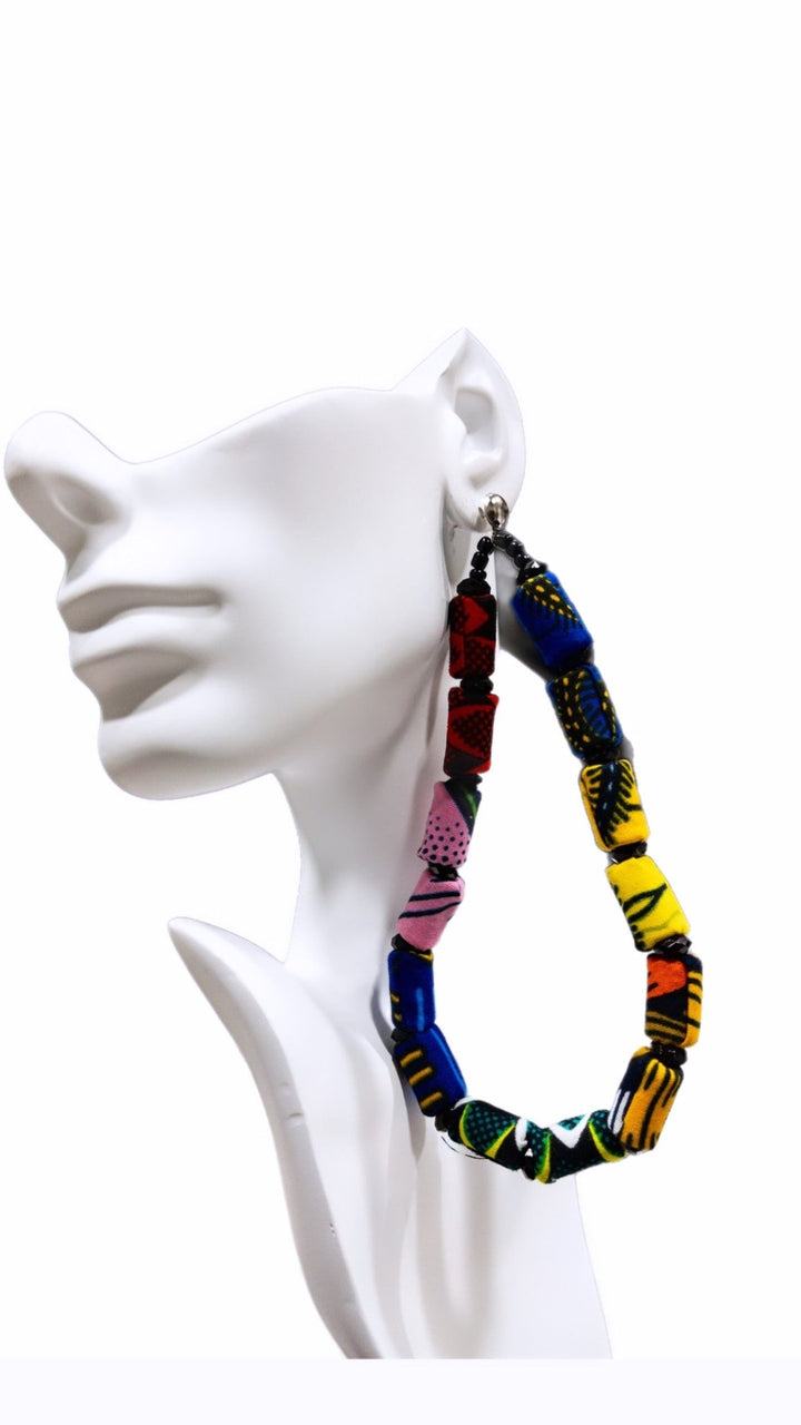 Ntoma Statement Kandy Hoop Earrings - Trufacebygrace