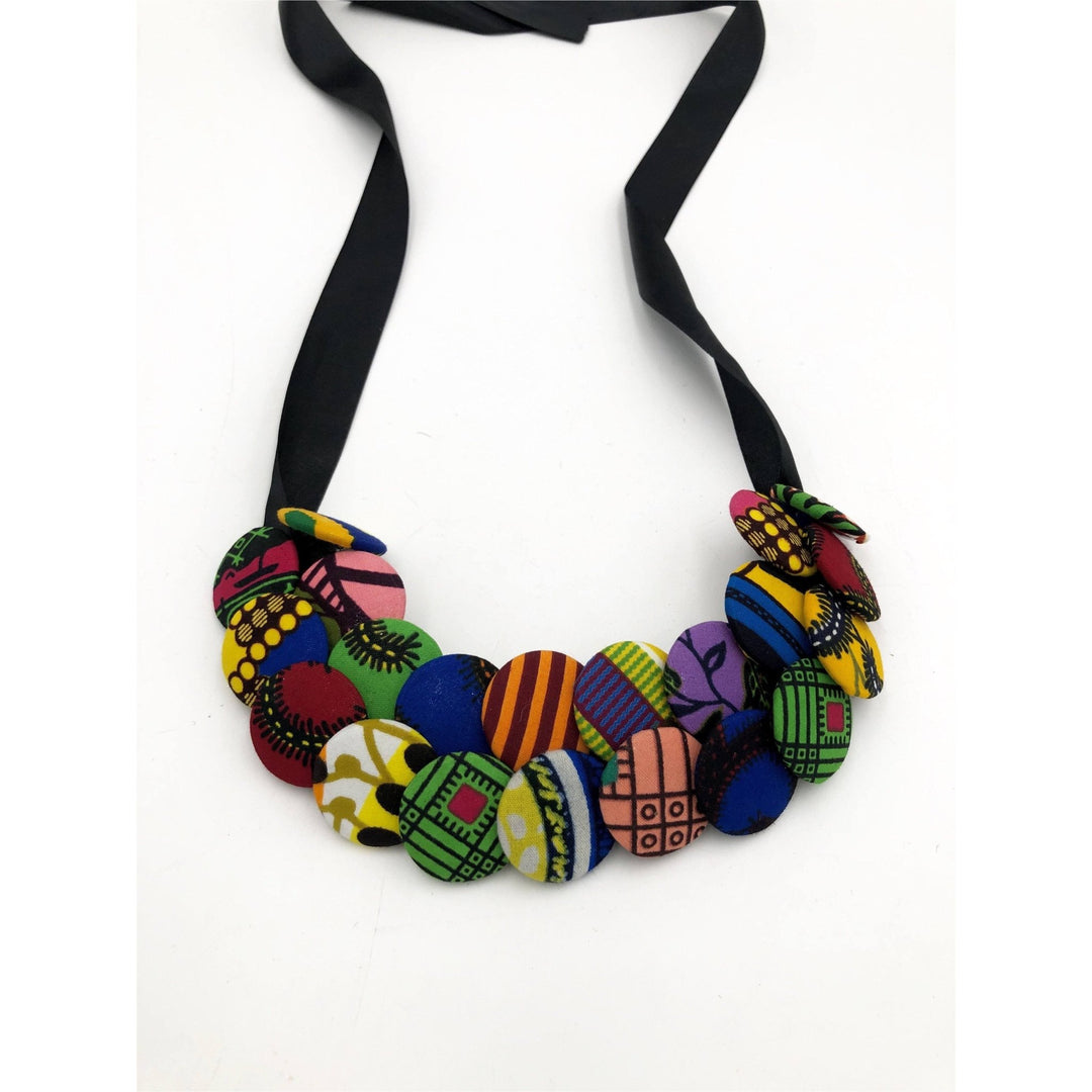 Obaa Ntoma buttons simple necklace/choker - Trufacebygrace