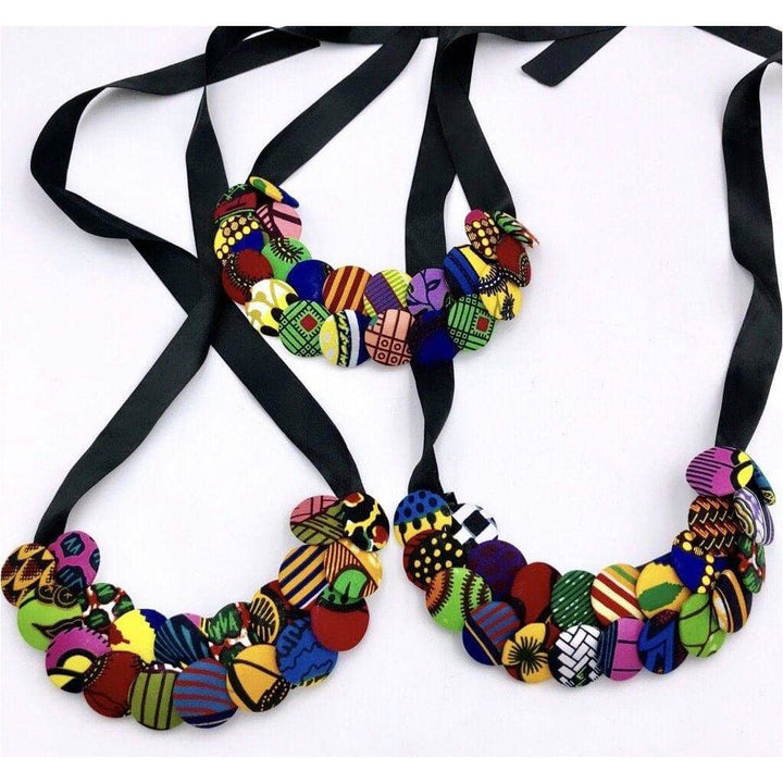 Obaa Ntoma buttons simple necklace/choker - Trufacebygrace