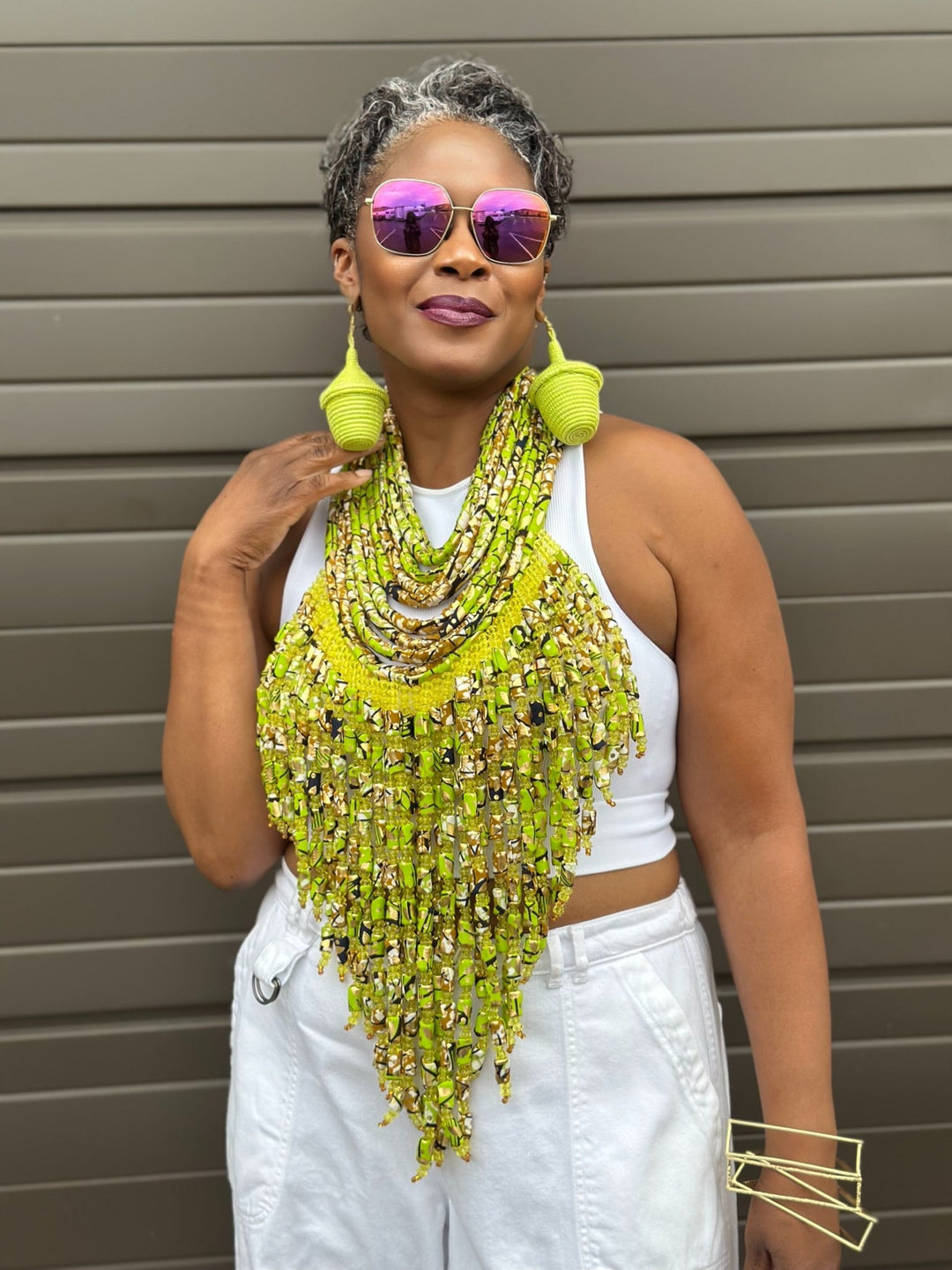 ObaaSima Fringe Necklace - Trufacebygrace