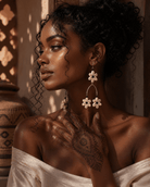 Ocean's Whisper Natural Cowry Shell Earrings - Trufacebygrace