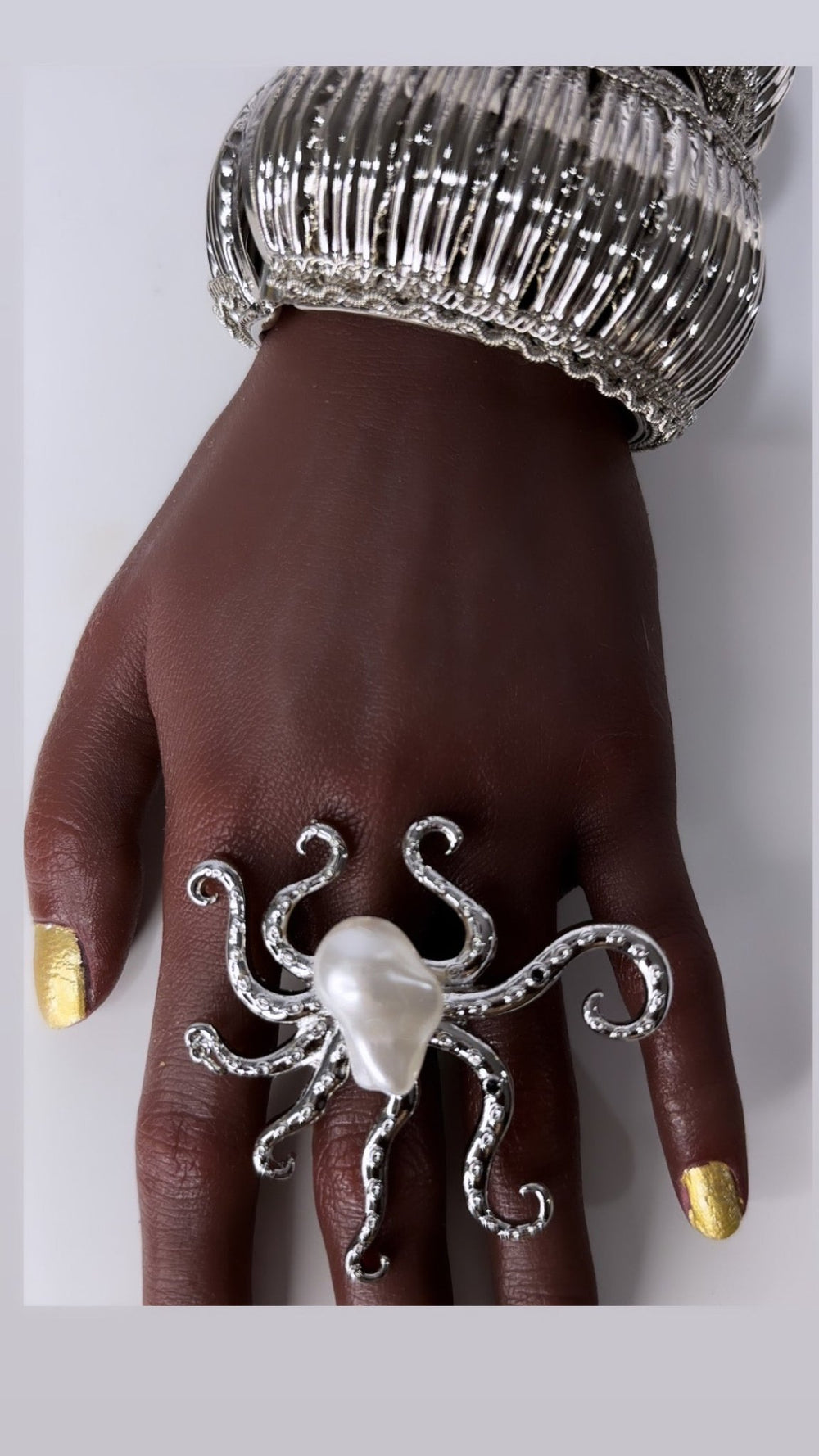 Octopus Pearl Crystal chic Ring - Trufacebygrace