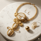 Ohemaa Wire Wrapped Statement Necklace Set - Trufacebygrace