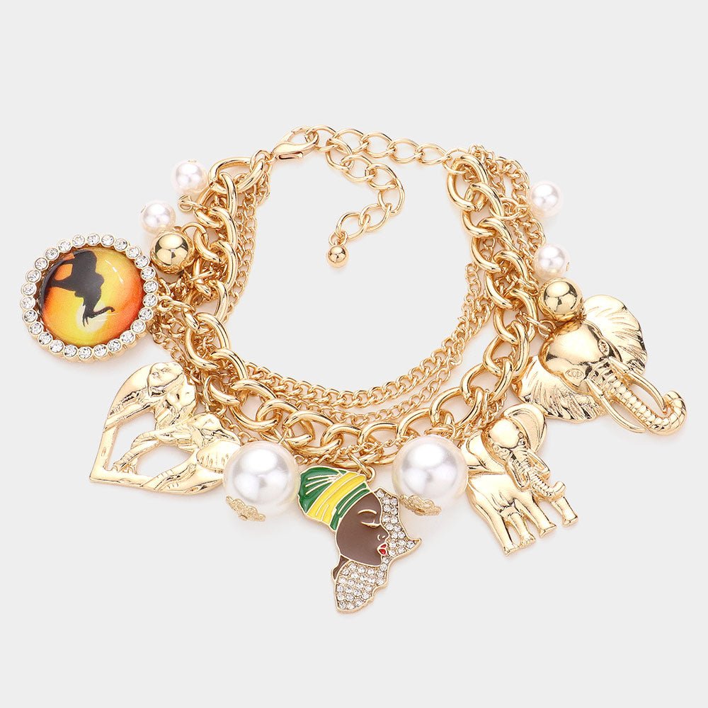 Osuno Elephant Charm Bracelet - Trufacebygrace