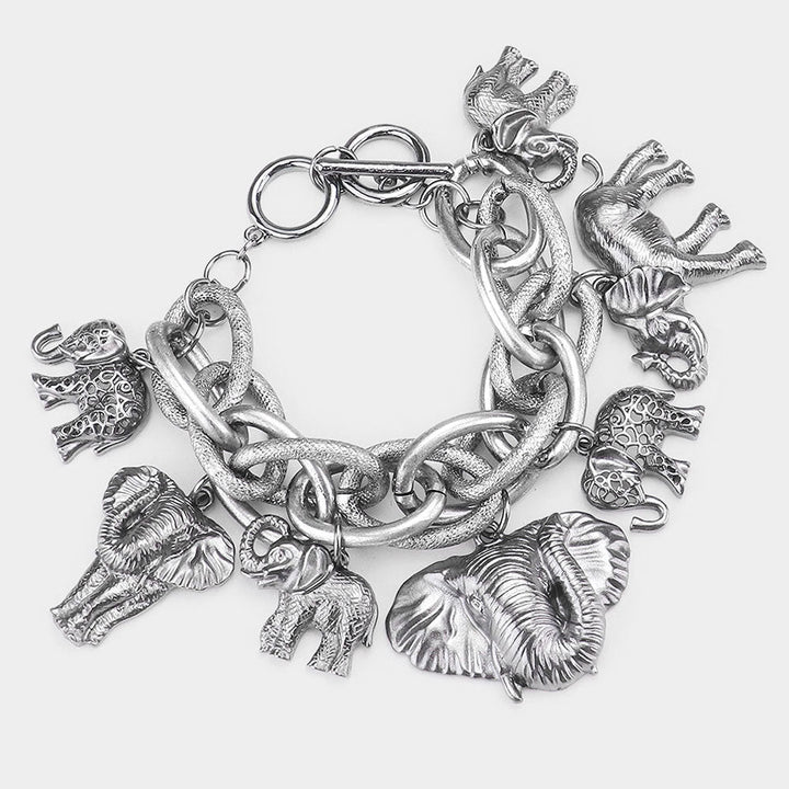 Osuno Elephant Charm Bracelet - Trufacebygrace