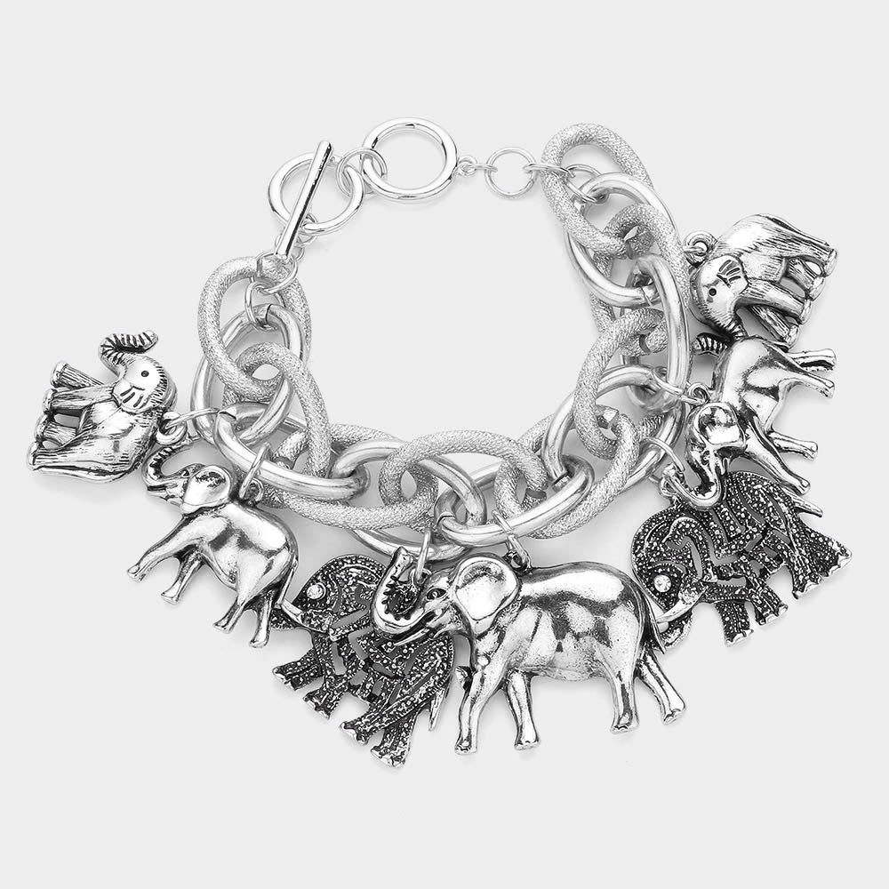 Osuno Elephant Charm Bracelet - Trufacebygrace