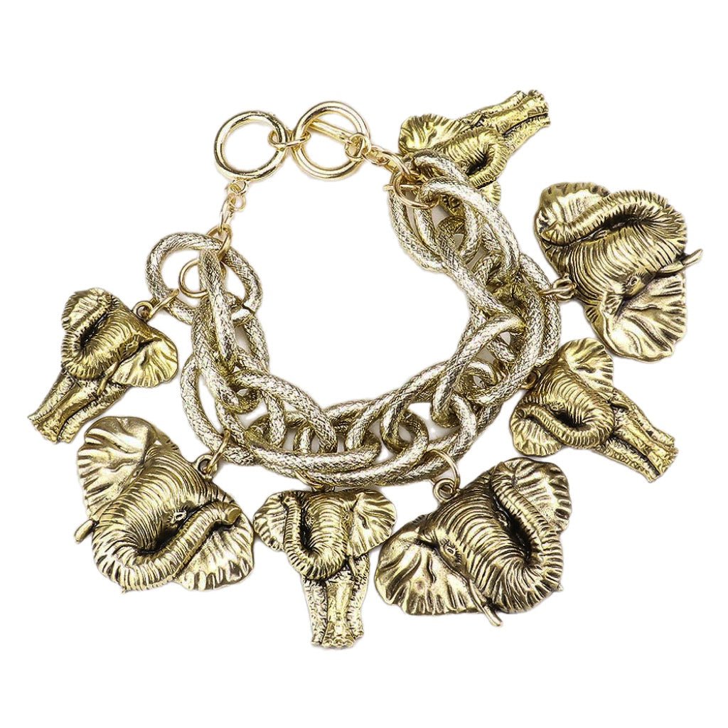 Osuno Elephant Charm Bracelet - Trufacebygrace