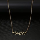 Osuno simple Elephant outline Necklace - Trufacebygrace