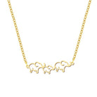 Osuno simple Elephant outline Necklace - Trufacebygrace