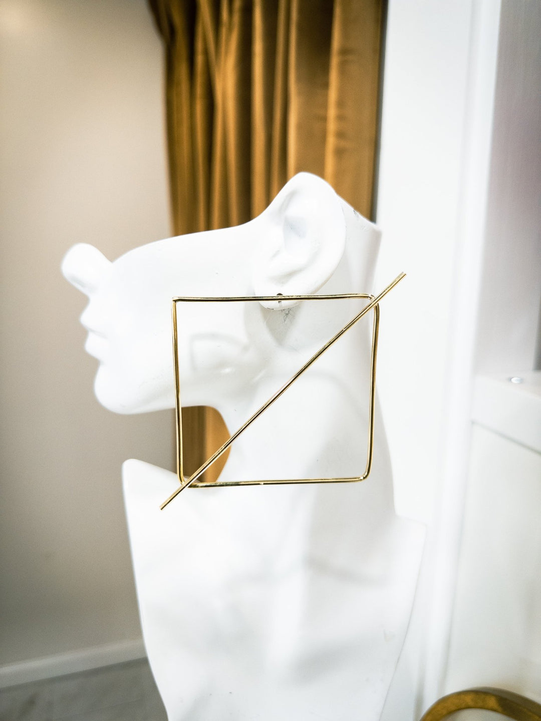 Oversized Abstract Window Earrings - Trufacebygrace