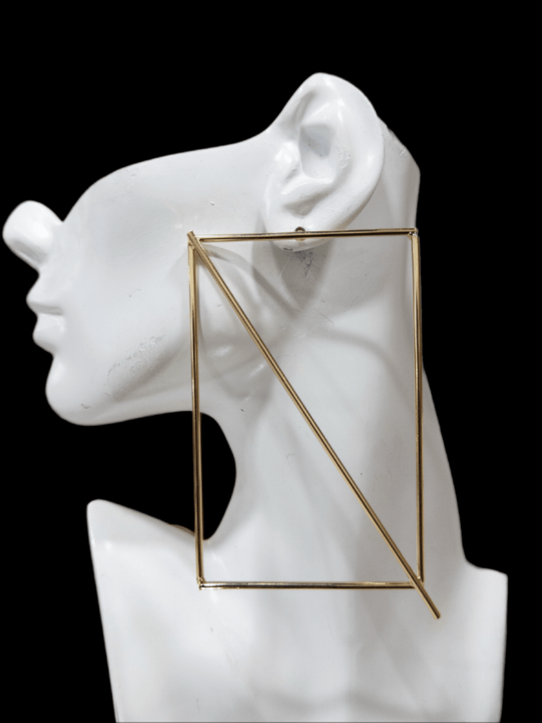 Oversized Abstract Window Earrings - Trufacebygrace