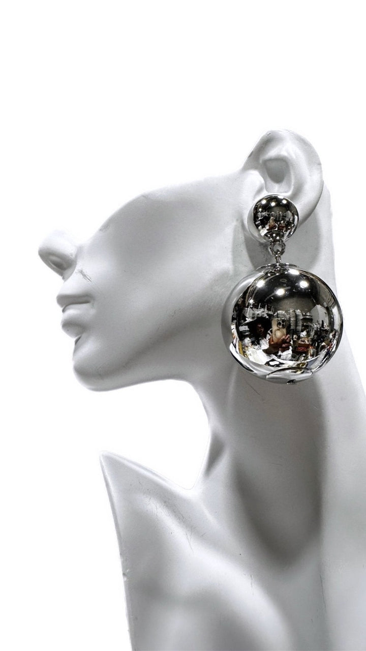 Oversized Ball Statement Earrings. - Trufacebygrace