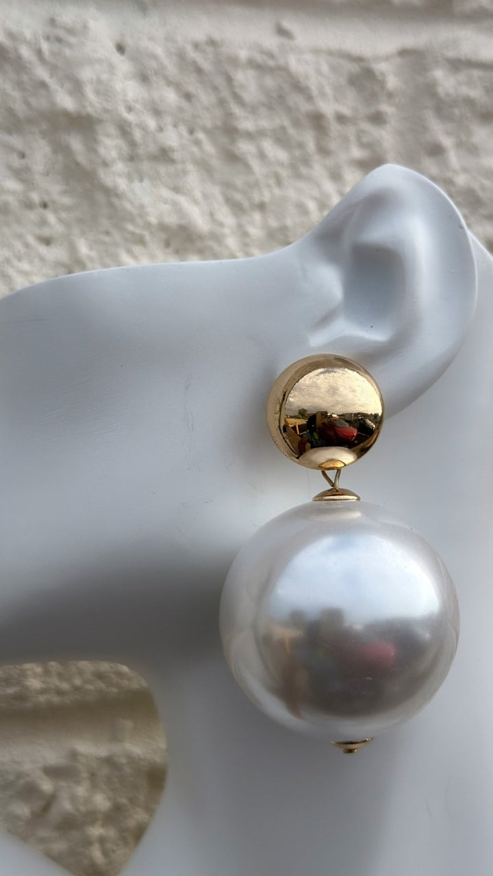 Oversized Ball Statement Earrings. - Trufacebygrace