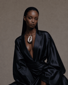 Oversized Cowry Brass Wire Necklace - Trufacebygrace