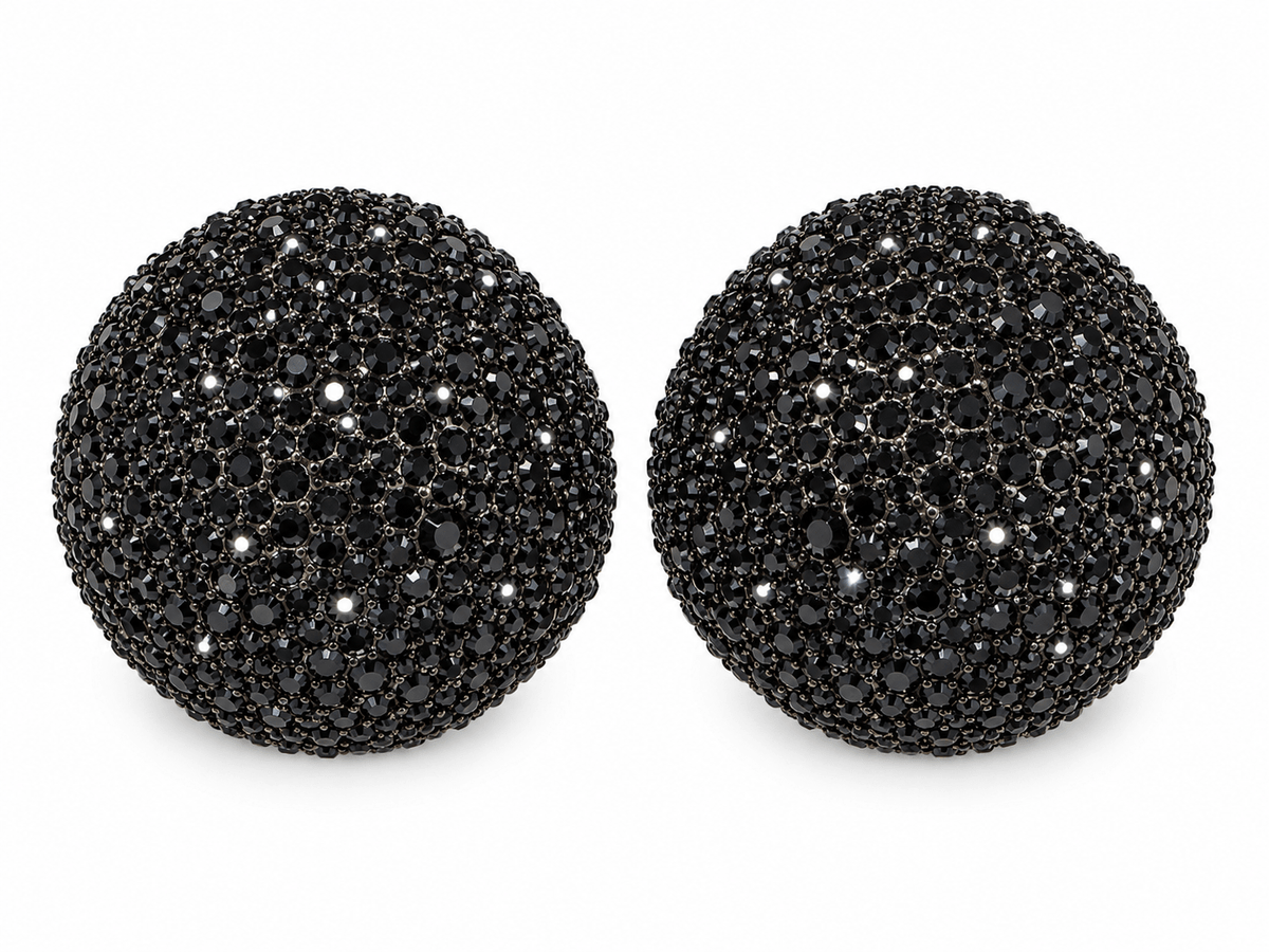 Oversized Crystal earrings - Trufacebygrace