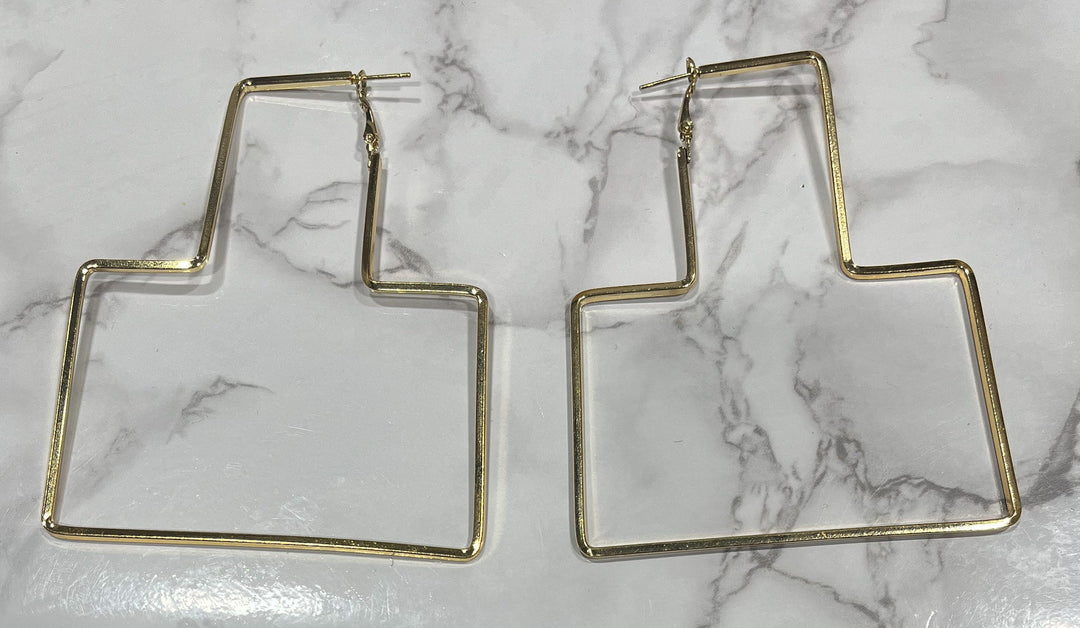 Oversized Geometric Earrings - Trufacebygrace