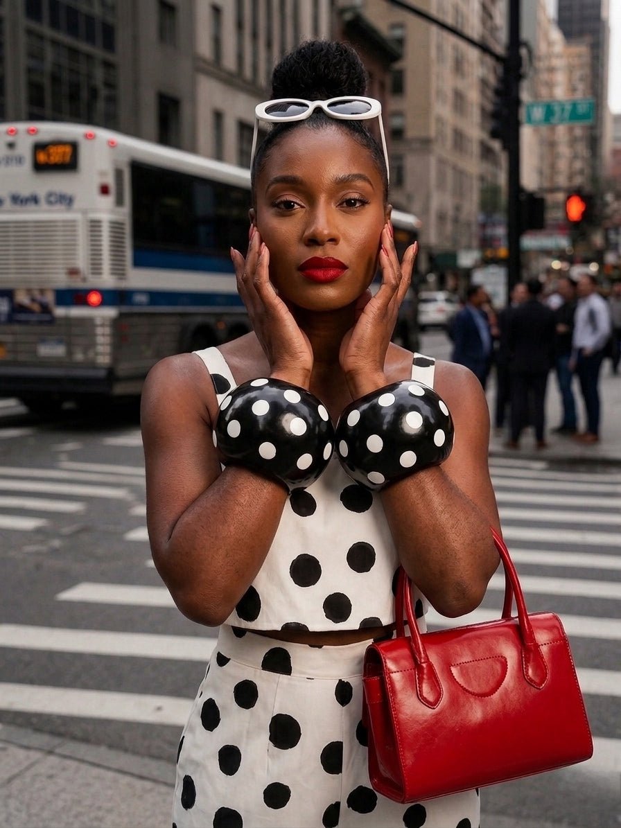Oversized Polka Dot Bangle - Trufacebygrace