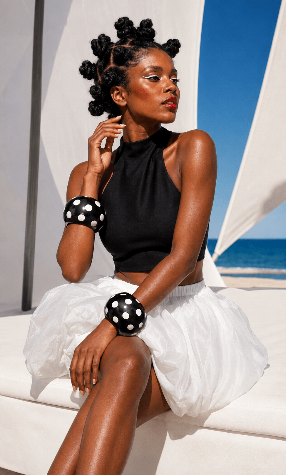Oversized Polka Dot Bangle - Trufacebygrace