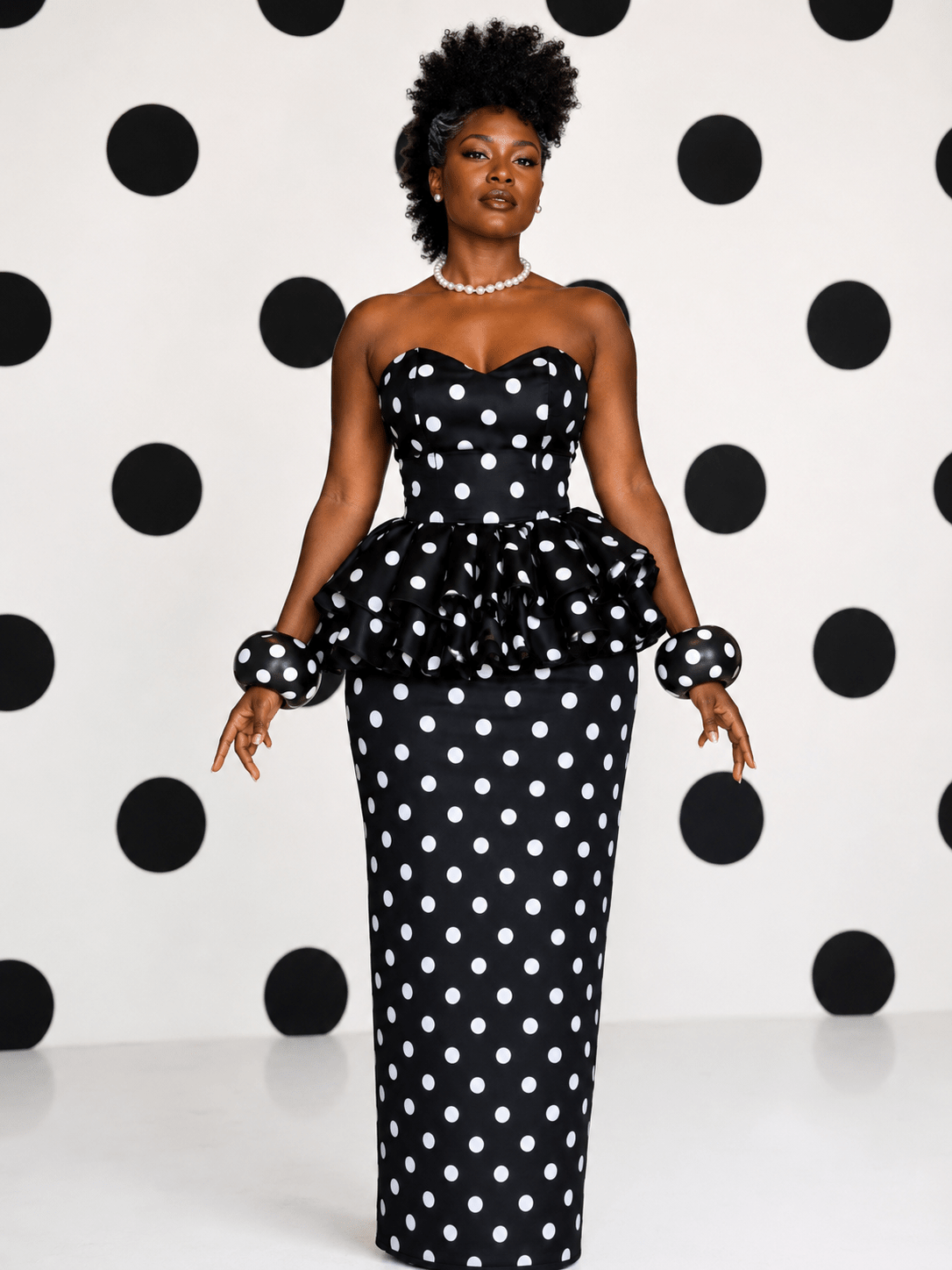 Oversized Polka Dot Bangle - Trufacebygrace