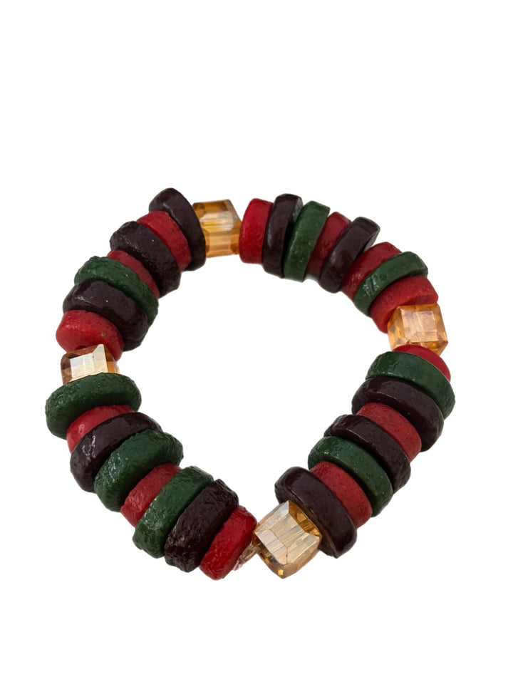Pan - African Ghana Glass Bead Bracelet - Trufacebygrace