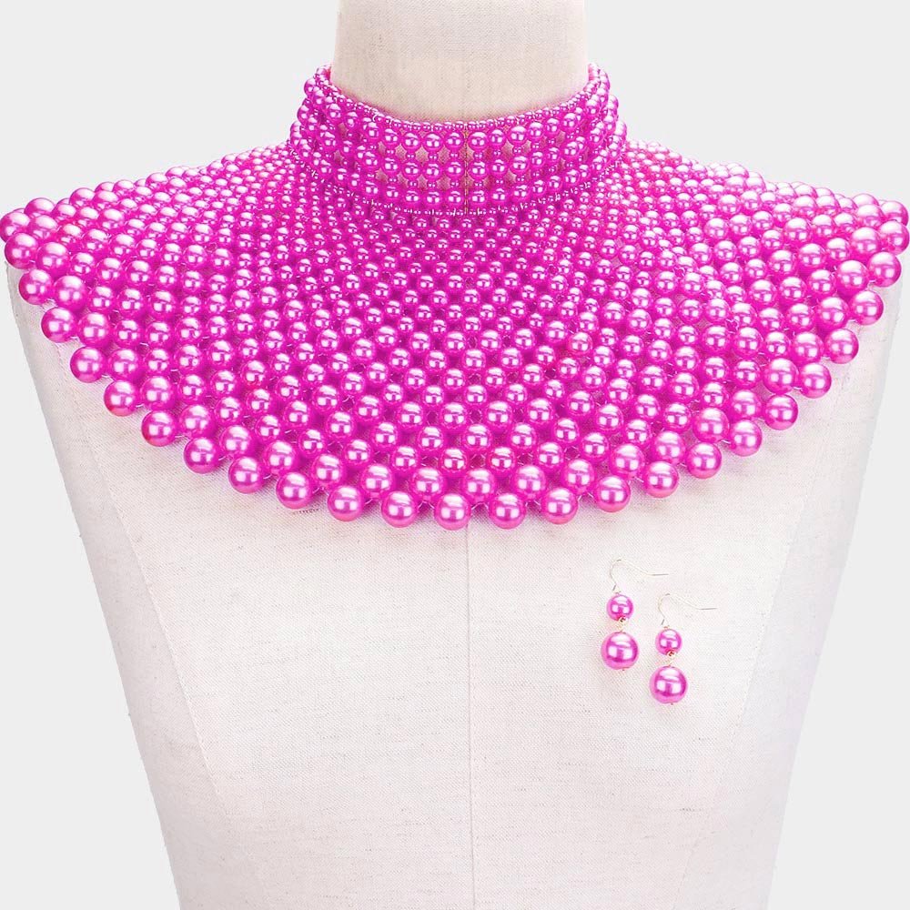 Pearl Bib Necklace - Trufacebygrace