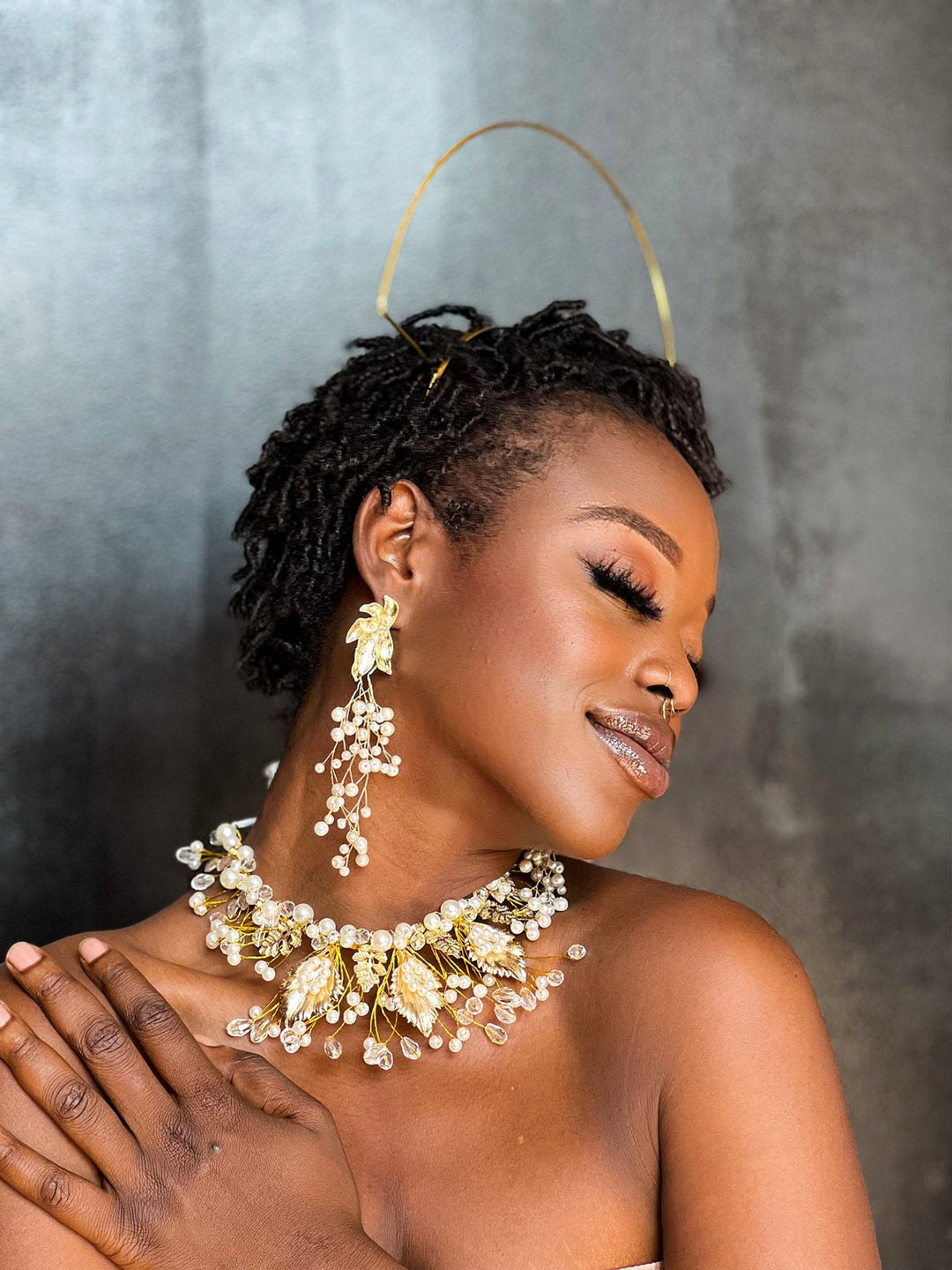 Pearl Branch statement Earrings - Trufacebygrace