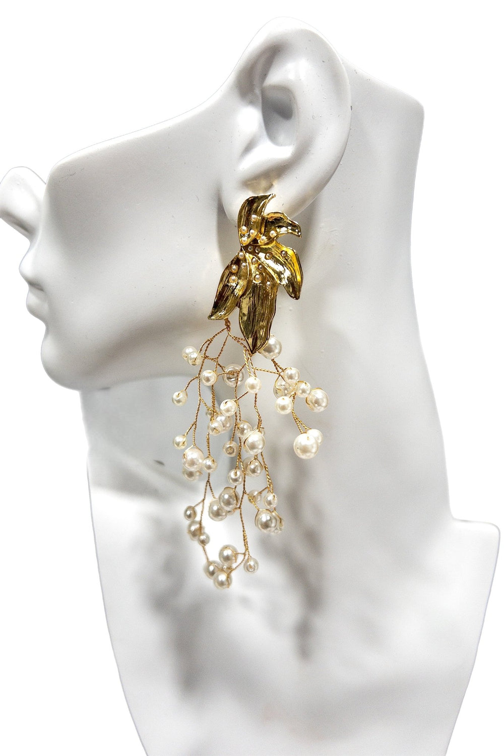 Pearl Branch statement Earrings - Trufacebygrace