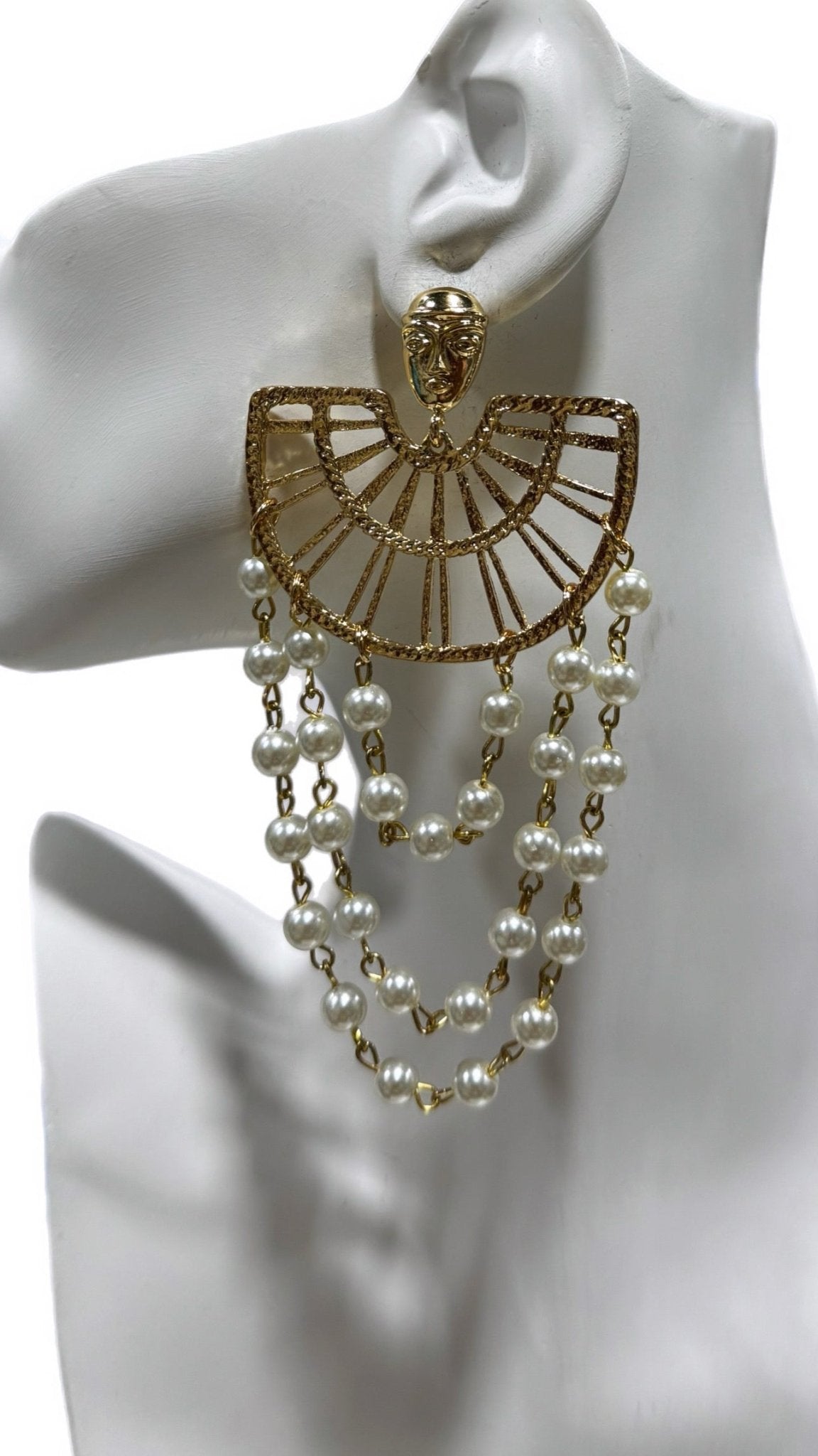 Pearl Falls Stud Earrings - Trufacebygrace