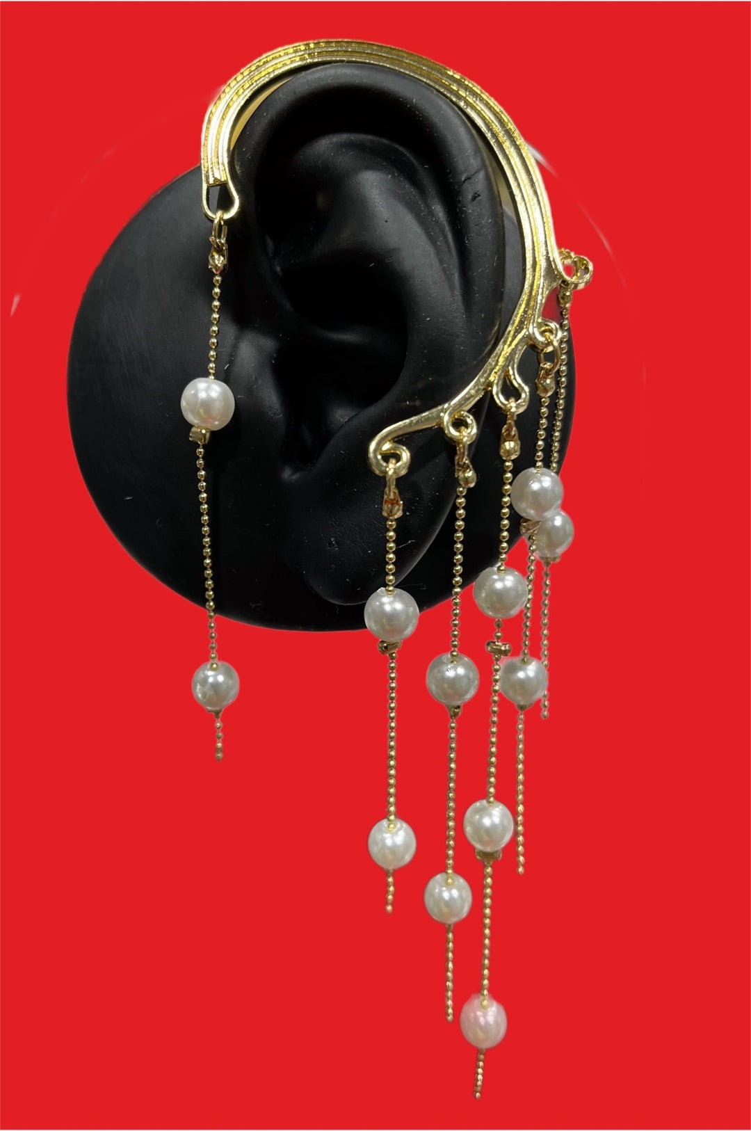 Pearl tassel Ear Cuff - Trufacebygrace